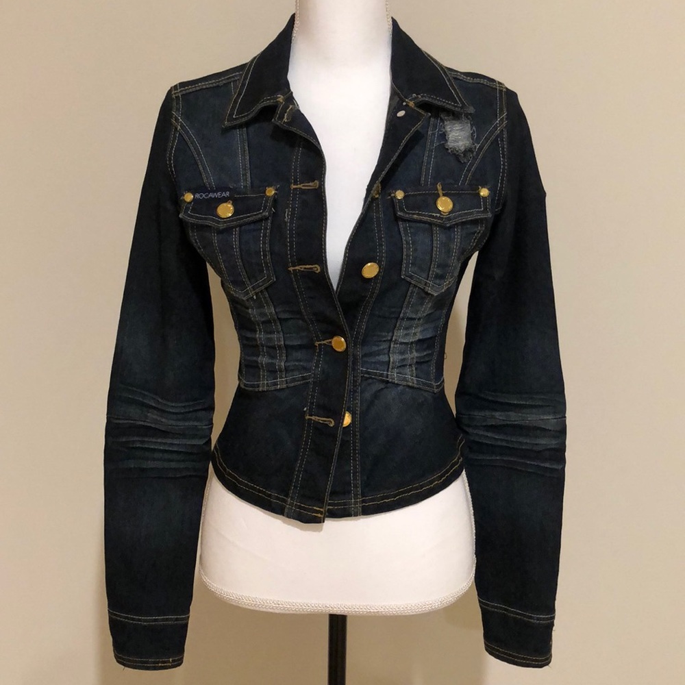Dark denim. Size small ROCAWEAR denim jacket